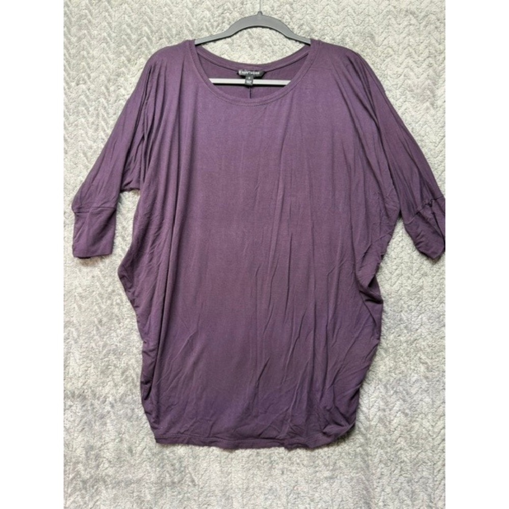 41 Hawthorn Purple Dolman Sleeve Scoop Neck Oversized Knit Top Medium 0742